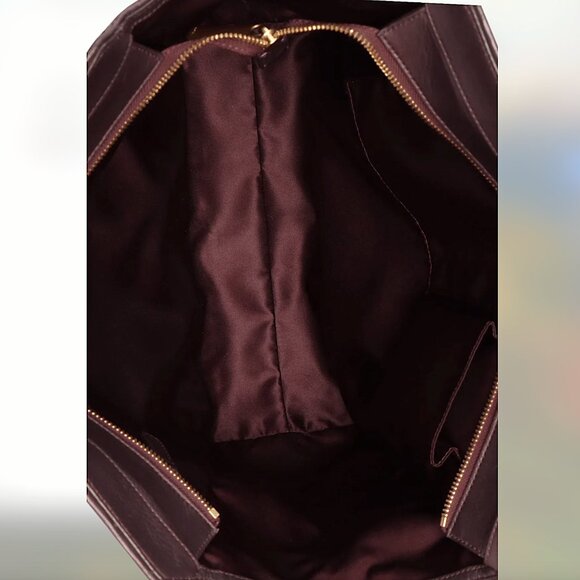 Coach “Taylor Op Art Alexis” large burgundy tote bag (new!) - Picture 6 of 11